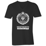 WENTWORTH - Mens V-Neck Tee- Logo Lockup